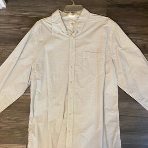 Men’s Old Navy Dress Shirt, size XL, NWT, white checker pattern